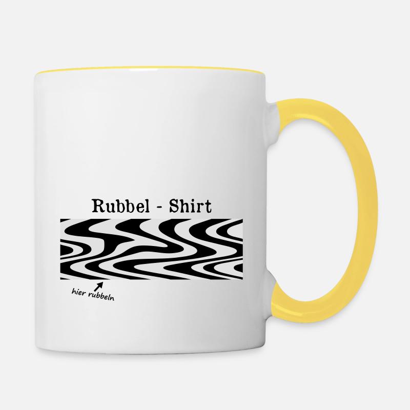 Scratchfield Shirt - Contrasting Mug - white/yellow