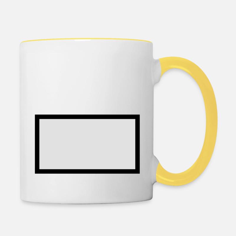 blackbox - Contrasting Mug - white/yellow