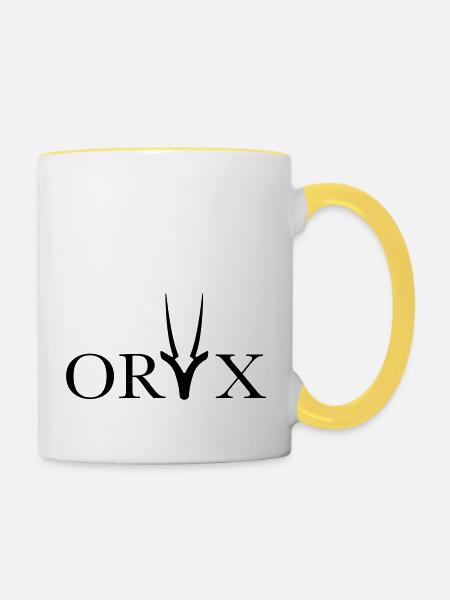 Oryx - Tasse zweifarbig - Weiß/Gelb