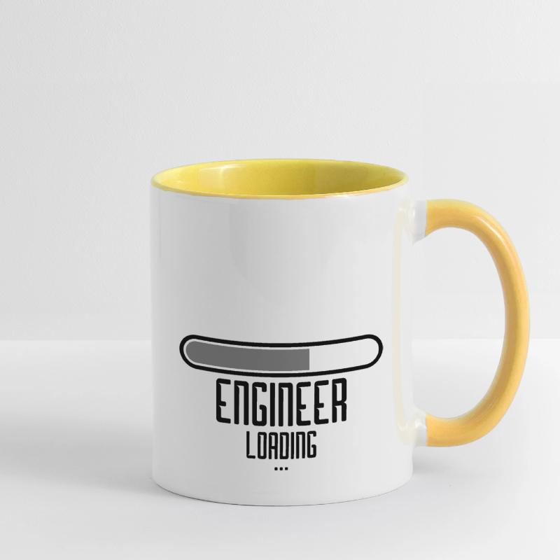 loading loading loading engineer please wait wait Contrasting Mug