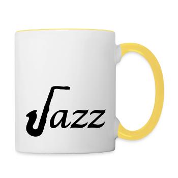 Jazz - Tasse zweifarbig - Weiß/Gelb - Rechts