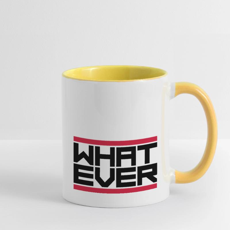 Devise quoi que ce soit Mug contrasté