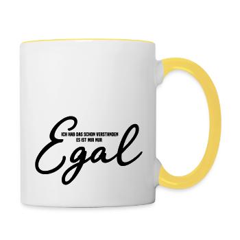Egal - Tasse zweifarbig - Weiß/Gelb - Rechts