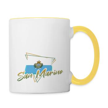San Marino - Tasse zweifarbig - Weiß/Gelb - Rechts