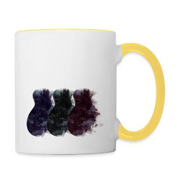 Guitars - Contrasting Mug - white/yellow - Right