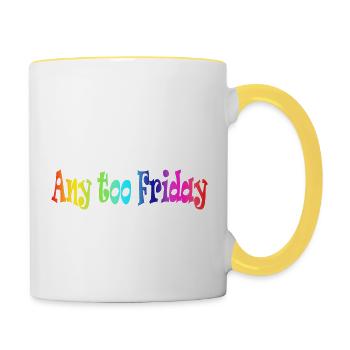 any too friday - Contrasting Mug - white/yellow - Right