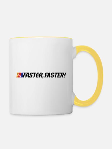 SCHNELLER - Tasse zweifarbig - Weiß/Gelb