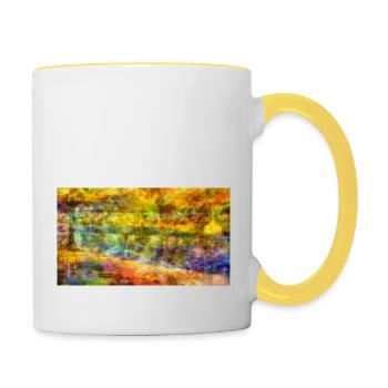 Herbst - Tasse zweifarbig - Weiß/Gelb - Rechts