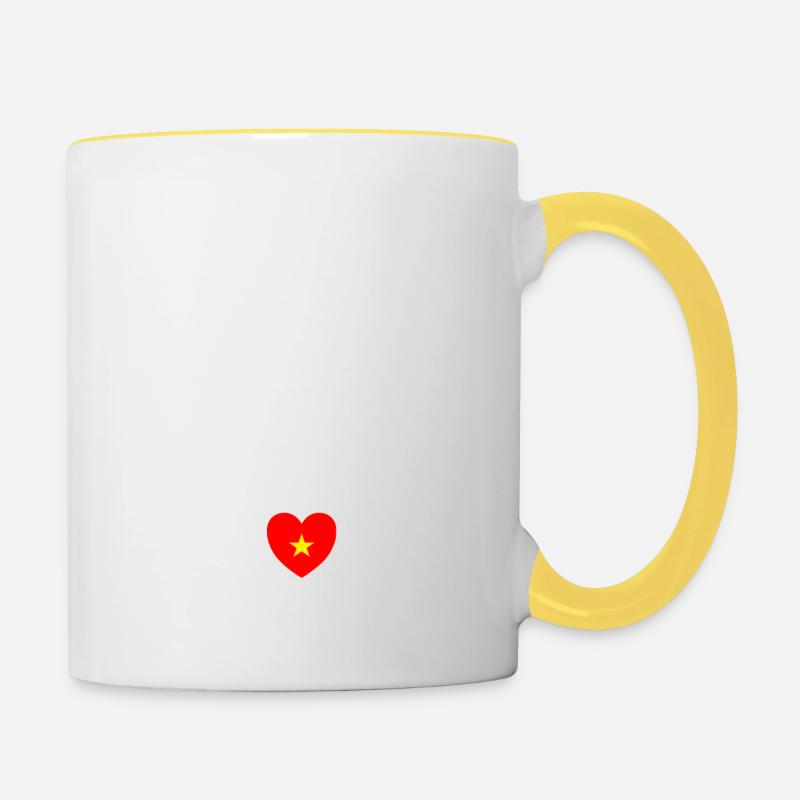 Vietnam - Mug contrasté - blanc/jaune