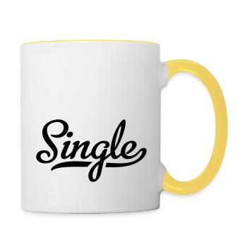 Single - Contrasting Mug - white/yellow - Right