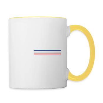 super tata - t-shirt assorti - Mug contrasté - blanc/jaune - Droite