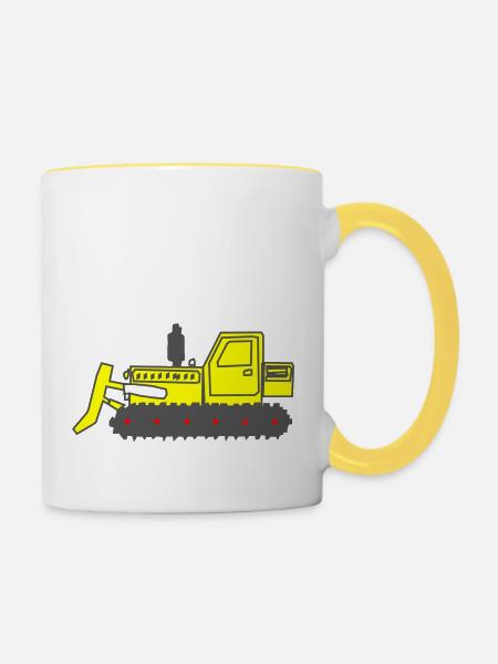 Eichsfelderlandkind® - Tasse zweifarbig - Weiß/Gelb