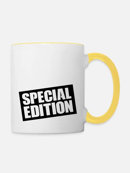 special edition - Tasse zweifarbig - Weiß/Gelb