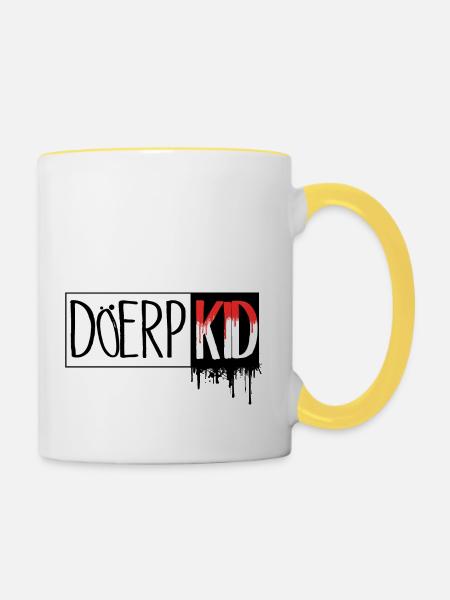 VillageKID - Tasse zweifarbig - Weiß/Gelb