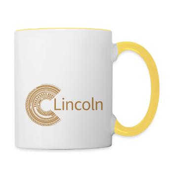 For Lincoln - Contrasting Mug - white/yellow - Right