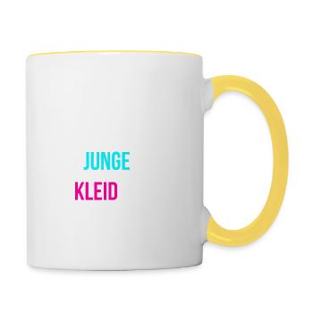 Gleichberechtigung Pride glücklich - Tasse zweifarbig - Weiß/Gelb - Rechts