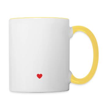 Joyeuse Retraite - Bonne Retraite - Retraite - Mug contrasté - blanc/jaune - Droite