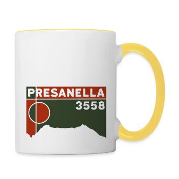 Cima Presanella Ascent Mountain High Tour Glacier - Contrasting Mug - white/yellow - Right