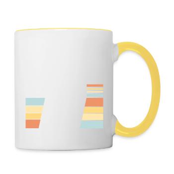 Life Is Better With My Boys - Contrasting Mug - white/yellow - Right