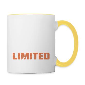 Né en 1968 | Vintage 1968 Anniversaire Rétro - Mug contrasté - blanc/jaune - Droite