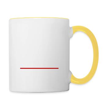 My People Skills Are Fine It s My Tolerance - Mug contrasté - blanc/jaune - Droite