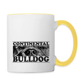 cb_blick_2 - Tasse zweifarbig - Weiß/Gelb - Rechts