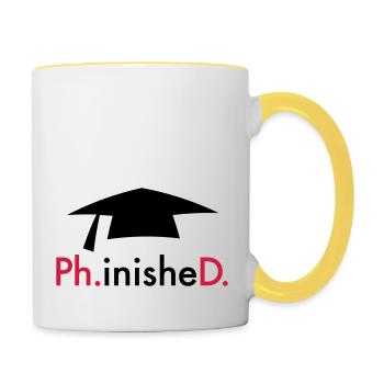 Promotion - Tasse zweifarbig - Weiß/Gelb - Rechts