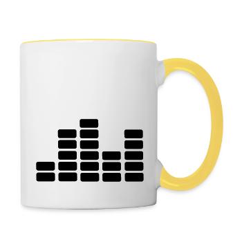 sound - Contrasting Mug - white/yellow - Right