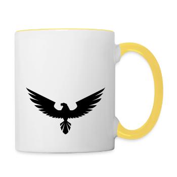 hawk - Contrasting Mug - white/yellow - Right
