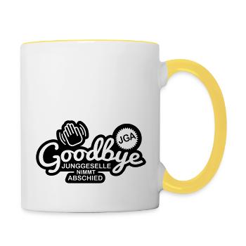 goodbye_jga_1f1 - Contrasting Mug - white/yellow - Right