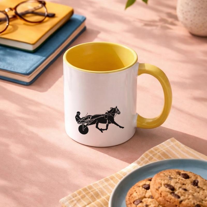 Course équestre Mug contrasté