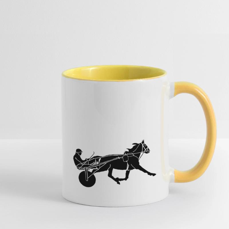 Course équestre Mug contrasté