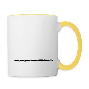 Führungskraft Pferd Pferde Spruch Reitersprüche - Tasse zweifarbig - Weiß/Gelb - Rechts
