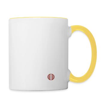 Isaac Newton - Contrasting Mug - white/yellow - Right
