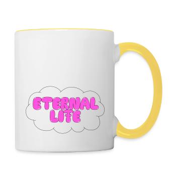 Eternal Life - Contrasting Mug - white/yellow - Right