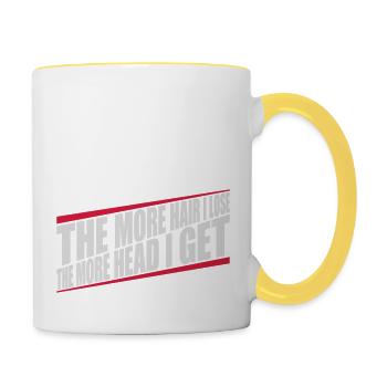 I get more head - Contrasting Mug - white/yellow - Right