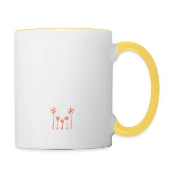 Kalifornien - Tasse zweifarbig - Weiß/Gelb - Rechts