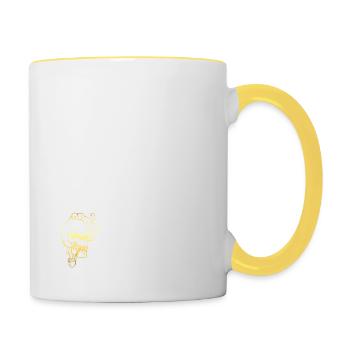 Smoke and Chill White - Contrasting Mug - white/yellow - Right