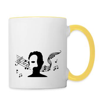 The Phantom of the Opera - Contrasting Mug - white/yellow - Right