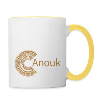 Füt Anouk - Tasse zweifarbig - Weiß/Gelb - Rechts