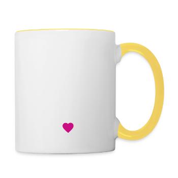 Fée marraine - Mug contrasté - blanc/jaune - Droite