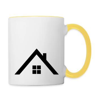 Roof - Contrasting Mug - white/yellow - Right