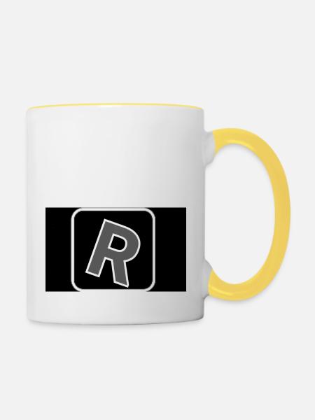 Spieler - Tasse zweifarbig - Weiß/Gelb
