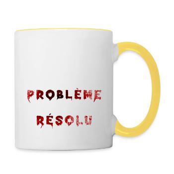 Issue Resolved - Contrasting Mug - white/yellow - Right