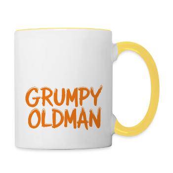 MÜRRISCHER OLDMAN - Tasse zweifarbig - Weiß/Gelb - Rechts