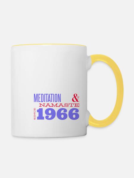 Legendärer Soul seit 1966 - 59 Jahre Stärke - Tasse zweifarbig - Weiß/Gelb