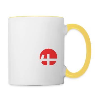 Japanese Word Teacher Master - Contrasting Mug - white/yellow - Right