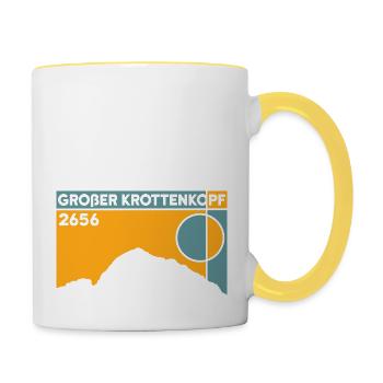 Großer Krottenkopf Crossing Tour Hiking - Contrasting Mug - white/yellow - Right