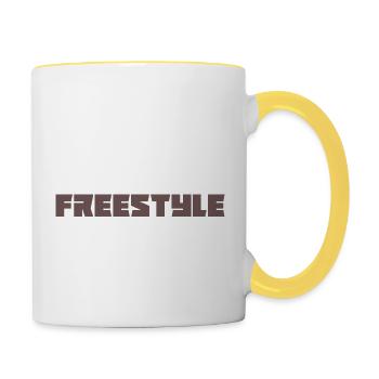 Freestyle - Contrasting Mug - white/yellow - Right