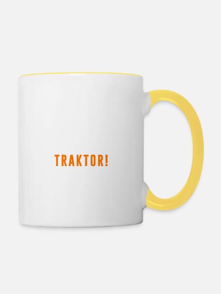 EIN ECHTER PRINZ... - Tasse zweifarbig - Weiß/Gelb